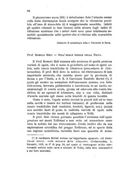 Rivista di mineralogia e cristallografia italiana