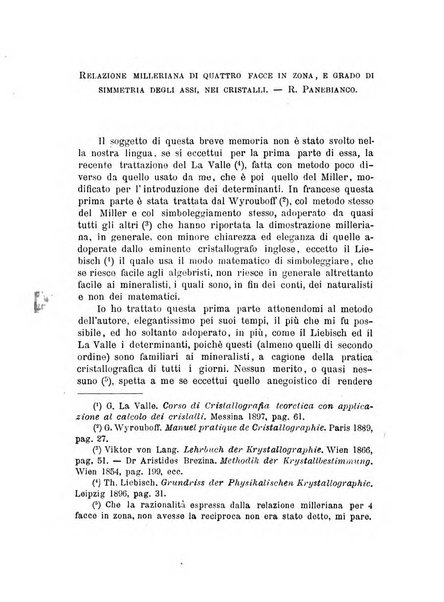 Rivista di mineralogia e cristallografia italiana