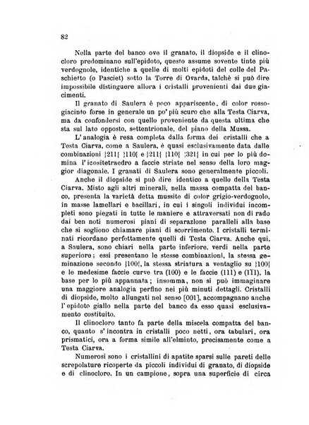 Rivista di mineralogia e cristallografia italiana