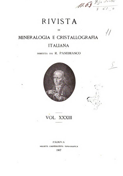 Rivista di mineralogia e cristallografia italiana