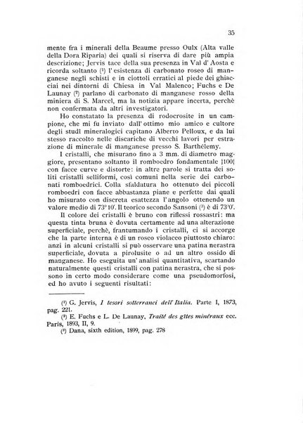 Rivista di mineralogia e cristallografia italiana