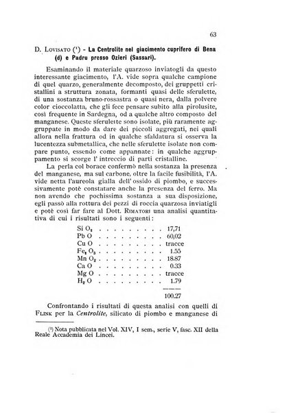 Rivista di mineralogia e cristallografia italiana