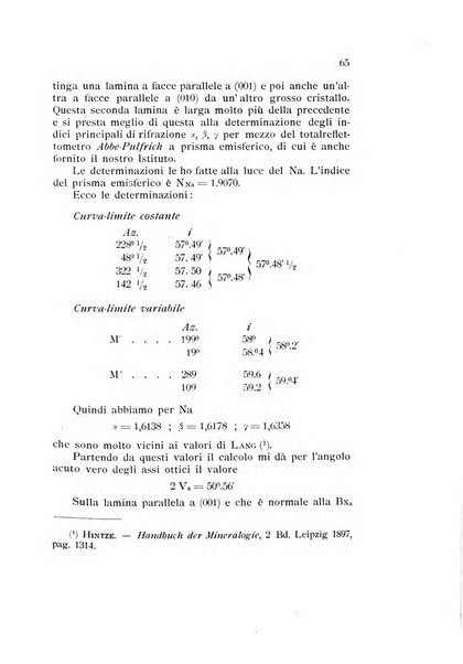 Rivista di mineralogia e cristallografia italiana