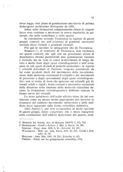 Rivista di mineralogia e cristallografia italiana