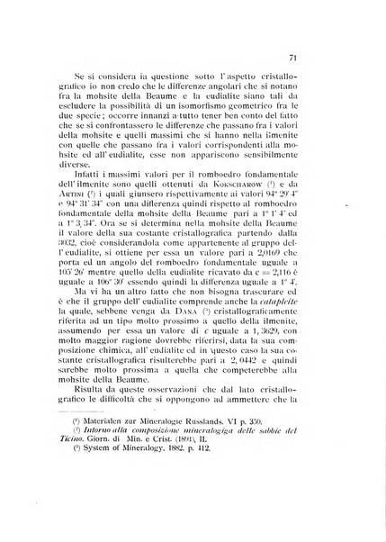 Rivista di mineralogia e cristallografia italiana