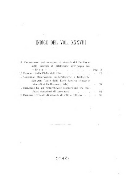 Rivista di mineralogia e cristallografia italiana