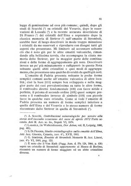 Rivista di mineralogia e cristallografia italiana