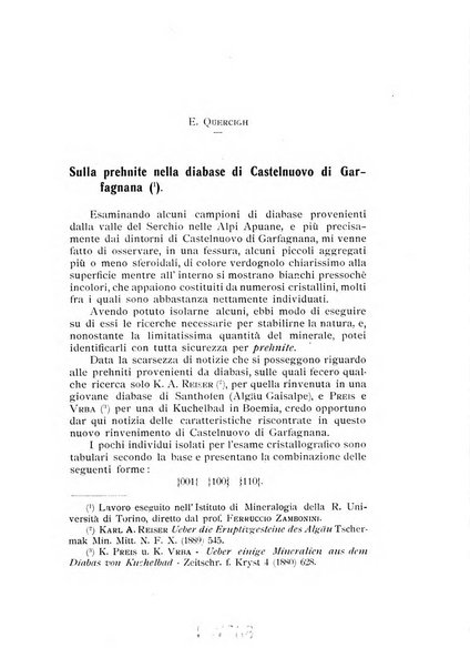 Rivista di mineralogia e cristallografia italiana