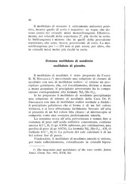 Rivista di mineralogia e cristallografia italiana