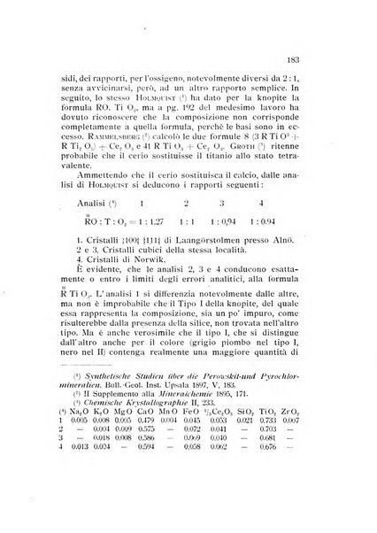 Rivista di mineralogia e cristallografia italiana