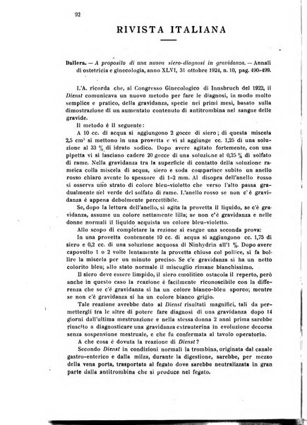 Rivista di ostetricia e ginecologia pratica organo della Societa siciliana di ostetricia e ginecologia