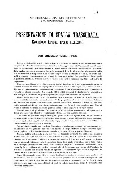 Rivista di ostetricia e ginecologia pratica organo della Societa siciliana di ostetricia e ginecologia