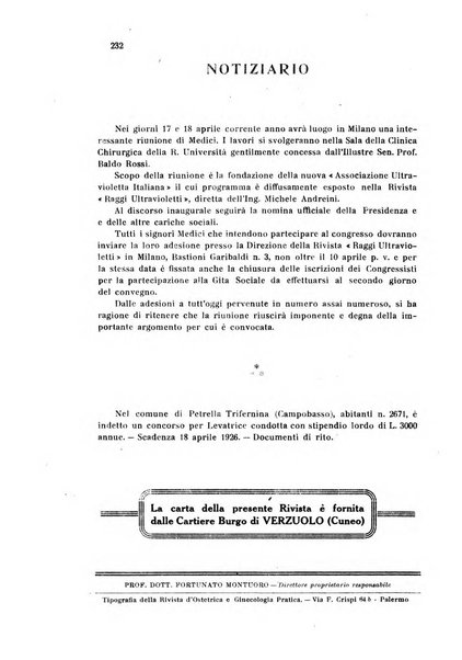 Rivista di ostetricia e ginecologia pratica organo della Societa siciliana di ostetricia e ginecologia