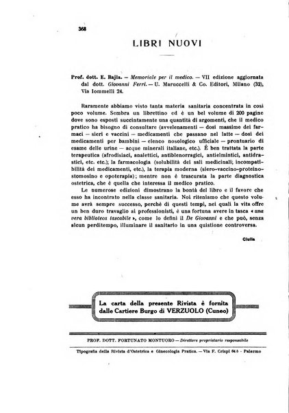 Rivista di ostetricia e ginecologia pratica organo della Societa siciliana di ostetricia e ginecologia