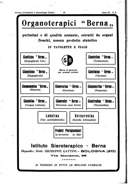 Rivista di ostetricia e ginecologia pratica organo della Societa siciliana di ostetricia e ginecologia