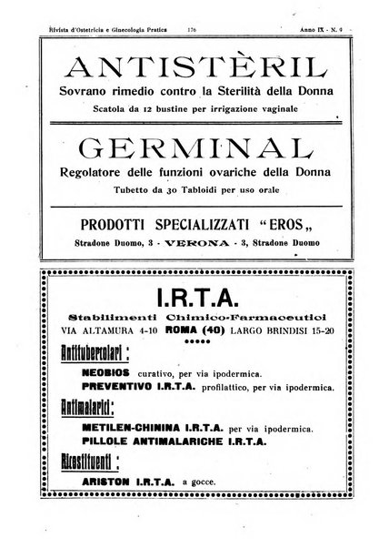 Rivista di ostetricia e ginecologia pratica organo della Societa siciliana di ostetricia e ginecologia