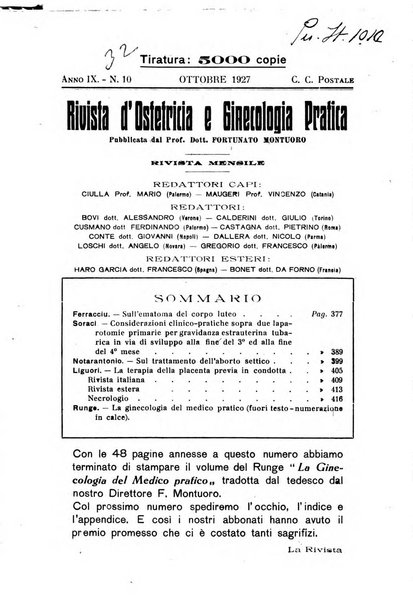 Rivista di ostetricia e ginecologia pratica organo della Societa siciliana di ostetricia e ginecologia