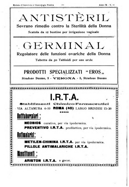 Rivista di ostetricia e ginecologia pratica organo della Societa siciliana di ostetricia e ginecologia