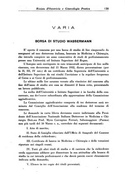 Rivista di ostetricia e ginecologia pratica organo della Societa siciliana di ostetricia e ginecologia