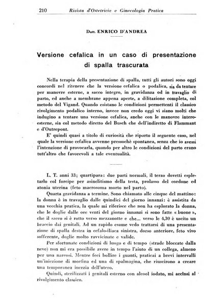 Rivista di ostetricia e ginecologia pratica organo della Societa siciliana di ostetricia e ginecologia