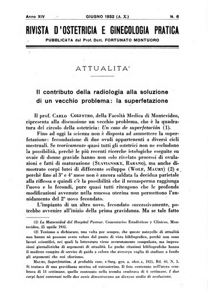 Rivista di ostetricia e ginecologia pratica organo della Societa siciliana di ostetricia e ginecologia