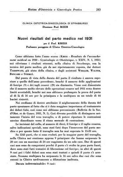 Rivista di ostetricia e ginecologia pratica organo della Societa siciliana di ostetricia e ginecologia