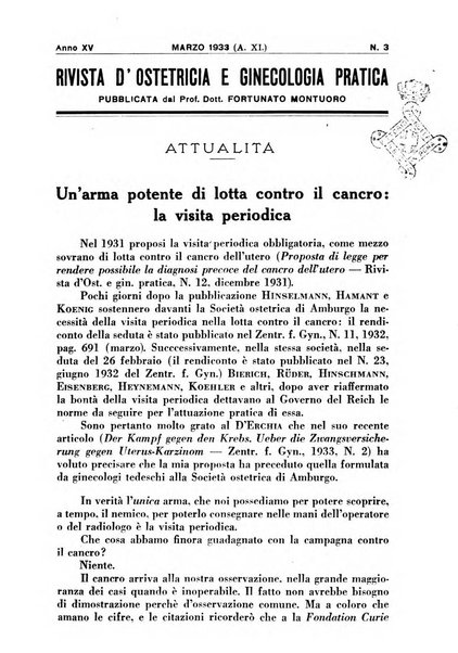 Rivista di ostetricia e ginecologia pratica organo della Societa siciliana di ostetricia e ginecologia