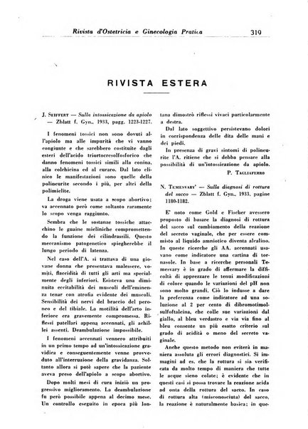 Rivista di ostetricia e ginecologia pratica organo della Societa siciliana di ostetricia e ginecologia