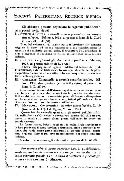 Rivista di ostetricia e ginecologia pratica organo della Societa siciliana di ostetricia e ginecologia