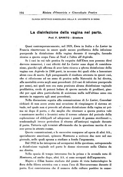 Rivista di ostetricia e ginecologia pratica organo della Societa siciliana di ostetricia e ginecologia