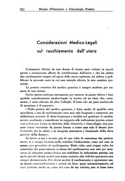 Rivista di ostetricia e ginecologia pratica organo della Societa siciliana di ostetricia e ginecologia