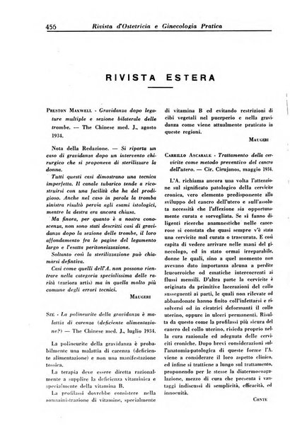 Rivista di ostetricia e ginecologia pratica organo della Societa siciliana di ostetricia e ginecologia