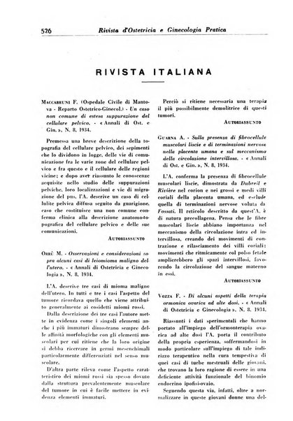 Rivista di ostetricia e ginecologia pratica organo della Societa siciliana di ostetricia e ginecologia