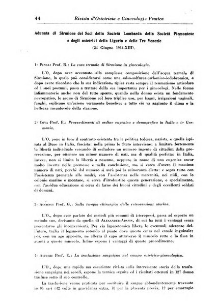 Rivista di ostetricia e ginecologia pratica organo della Societa siciliana di ostetricia e ginecologia