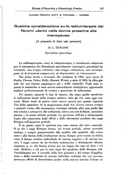 Rivista di ostetricia e ginecologia pratica organo della Societa siciliana di ostetricia e ginecologia