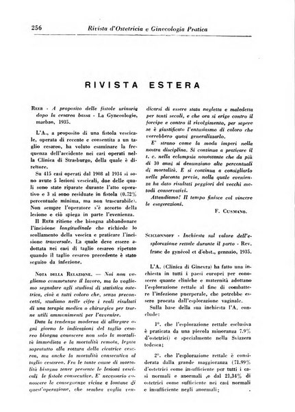 Rivista di ostetricia e ginecologia pratica organo della Societa siciliana di ostetricia e ginecologia