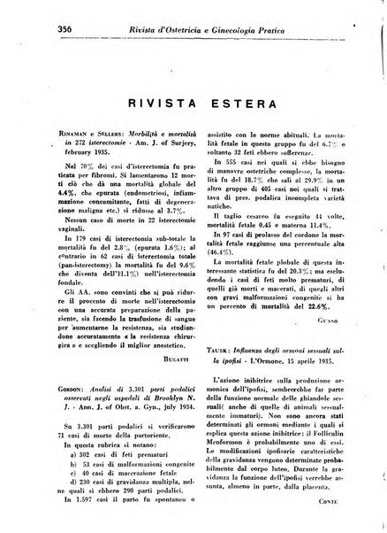 Rivista di ostetricia e ginecologia pratica organo della Societa siciliana di ostetricia e ginecologia