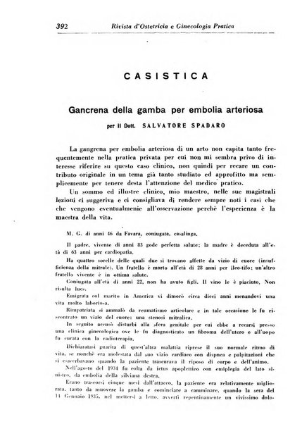 Rivista di ostetricia e ginecologia pratica organo della Societa siciliana di ostetricia e ginecologia