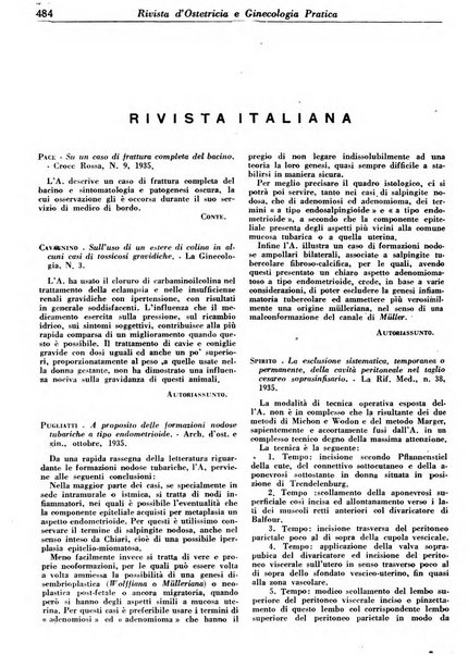 Rivista di ostetricia e ginecologia pratica organo della Societa siciliana di ostetricia e ginecologia