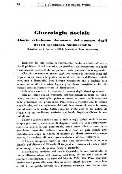 Rivista di ostetricia e ginecologia pratica organo della Societa siciliana di ostetricia e ginecologia