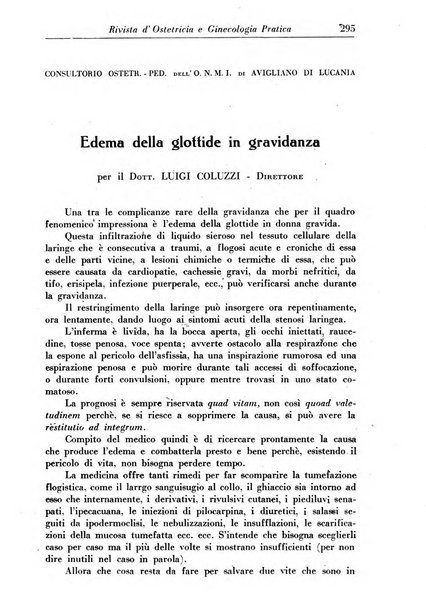 Rivista di ostetricia e ginecologia pratica organo della Societa siciliana di ostetricia e ginecologia