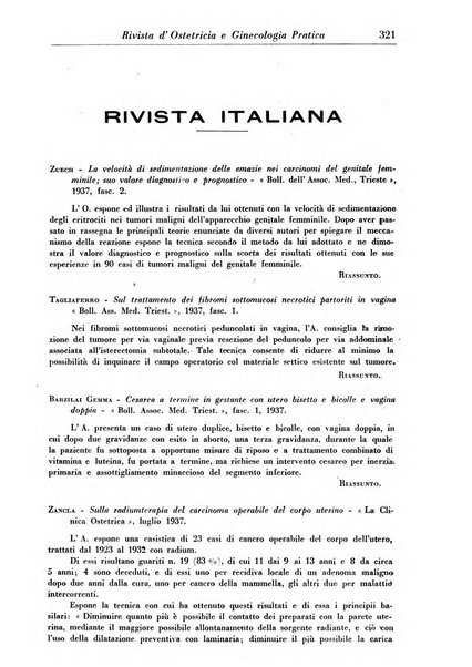 Rivista di ostetricia e ginecologia pratica organo della Societa siciliana di ostetricia e ginecologia