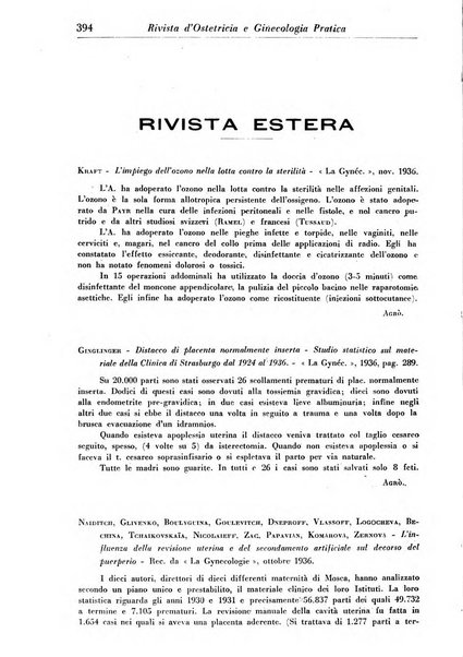 Rivista di ostetricia e ginecologia pratica organo della Societa siciliana di ostetricia e ginecologia