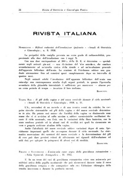 Rivista di ostetricia e ginecologia pratica organo della Societa siciliana di ostetricia e ginecologia