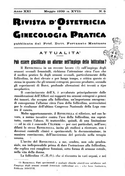 Rivista di ostetricia e ginecologia pratica organo della Societa siciliana di ostetricia e ginecologia