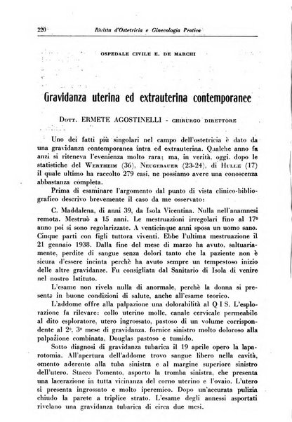 Rivista di ostetricia e ginecologia pratica organo della Societa siciliana di ostetricia e ginecologia