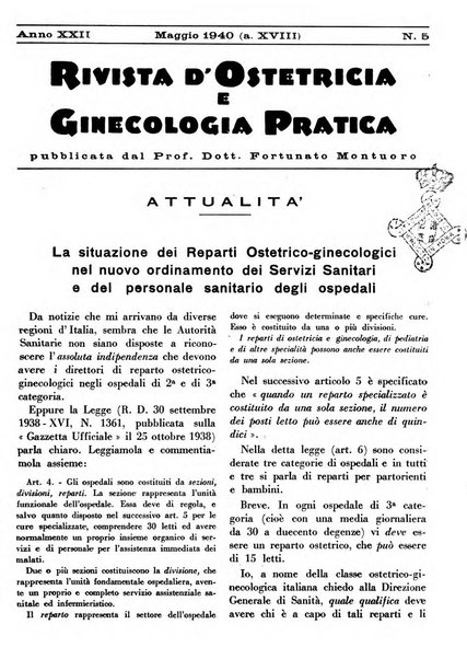 Rivista di ostetricia e ginecologia pratica organo della Societa siciliana di ostetricia e ginecologia