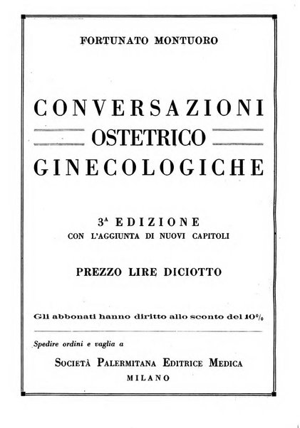 Rivista di ostetricia e ginecologia pratica organo della Societa siciliana di ostetricia e ginecologia