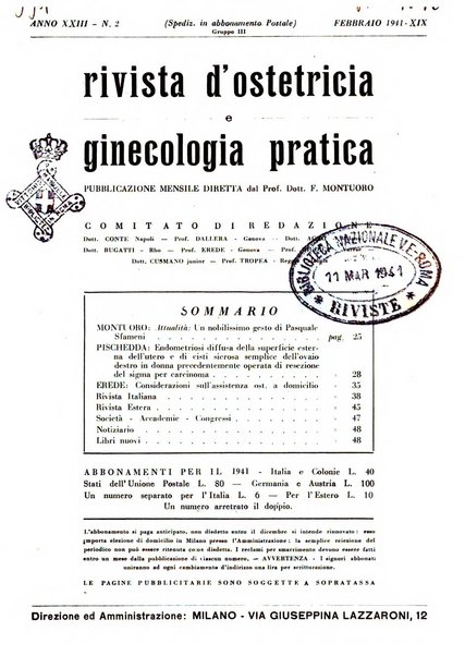 Rivista di ostetricia e ginecologia pratica organo della Societa siciliana di ostetricia e ginecologia