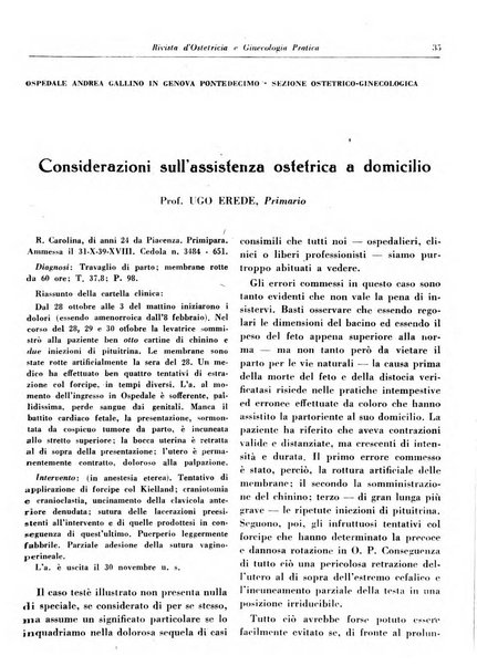 Rivista di ostetricia e ginecologia pratica organo della Societa siciliana di ostetricia e ginecologia